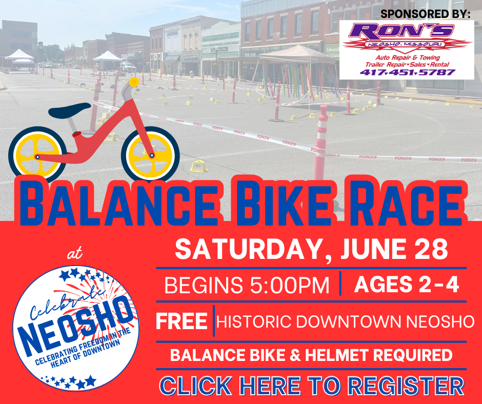 2025 Celebrate Neosho Graphics Balance Bike Race
